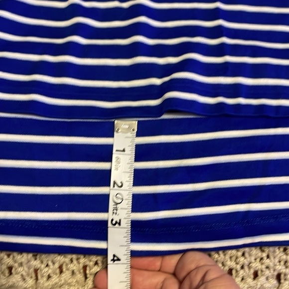 PIMA SOFT TOUCH Polo Ralph Lauren Men’s XXL Short Sleeve Polo Blue/ White‎ STRIP - Picture 14 of 15